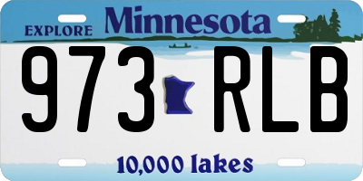 MN license plate 973RLB