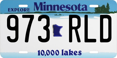 MN license plate 973RLD