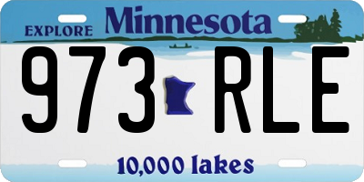 MN license plate 973RLE