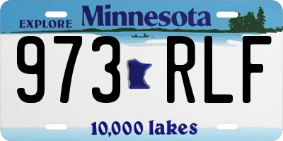 MN license plate 973RLF