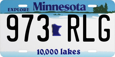 MN license plate 973RLG