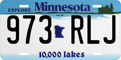 MN license plate 973RLJ