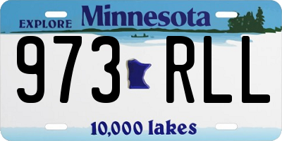 MN license plate 973RLL