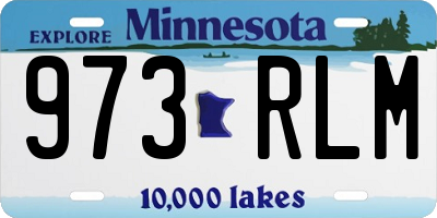 MN license plate 973RLM
