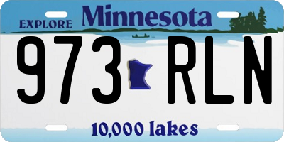 MN license plate 973RLN