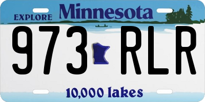 MN license plate 973RLR