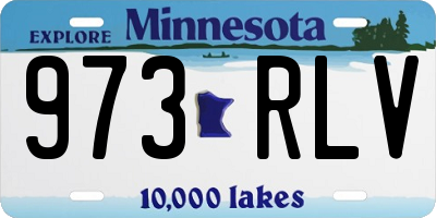 MN license plate 973RLV