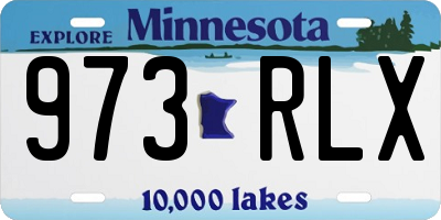 MN license plate 973RLX