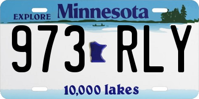 MN license plate 973RLY