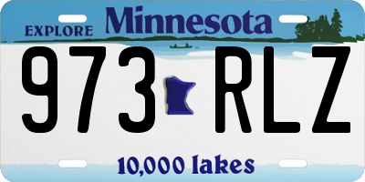 MN license plate 973RLZ