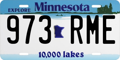 MN license plate 973RME