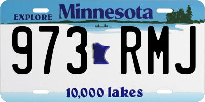 MN license plate 973RMJ