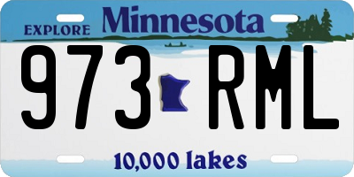MN license plate 973RML