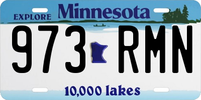 MN license plate 973RMN