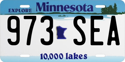 MN license plate 973SEA