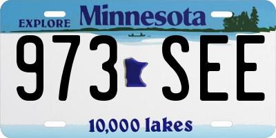 MN license plate 973SEE