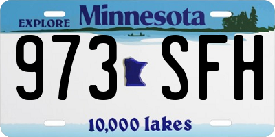 MN license plate 973SFH