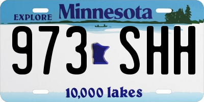 MN license plate 973SHH