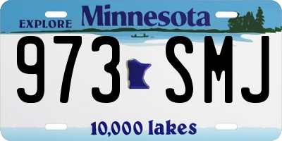 MN license plate 973SMJ