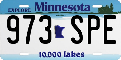 MN license plate 973SPE