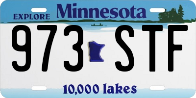 MN license plate 973STF