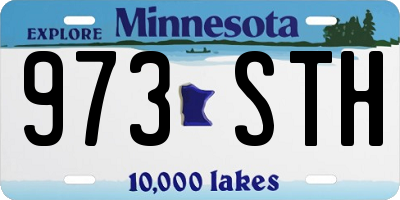 MN license plate 973STH
