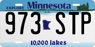 MN license plate 973STP