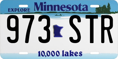 MN license plate 973STR