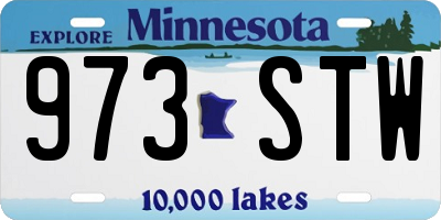MN license plate 973STW