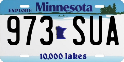 MN license plate 973SUA