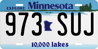 MN license plate 973SUJ