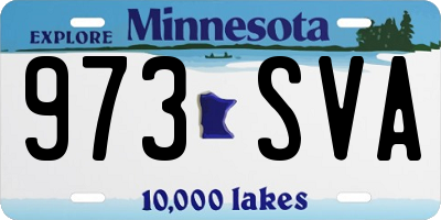 MN license plate 973SVA