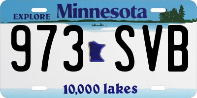MN license plate 973SVB