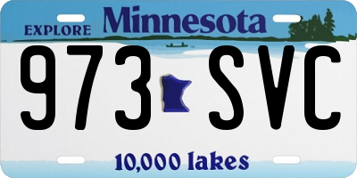 MN license plate 973SVC