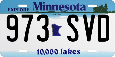 MN license plate 973SVD