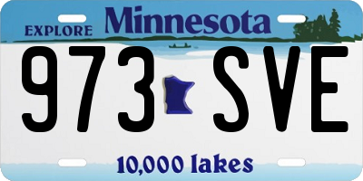 MN license plate 973SVE