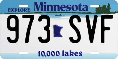 MN license plate 973SVF