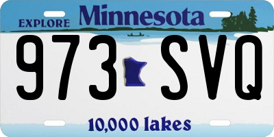 MN license plate 973SVQ