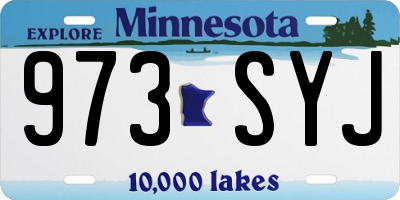 MN license plate 973SYJ
