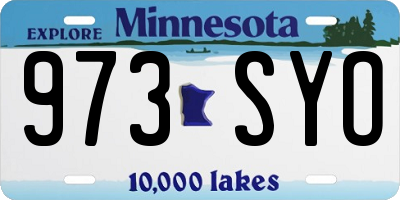 MN license plate 973SYO