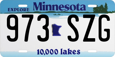 MN license plate 973SZG