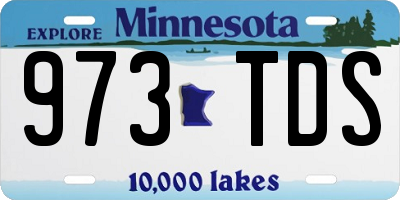 MN license plate 973TDS