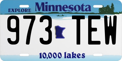 MN license plate 973TEW