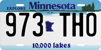 MN license plate 973THO