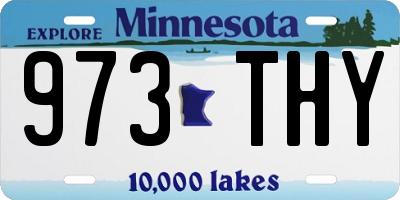 MN license plate 973THY