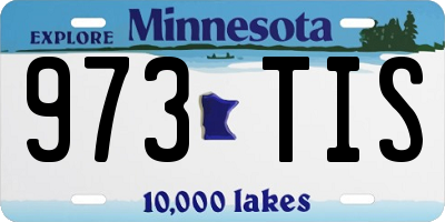 MN license plate 973TIS