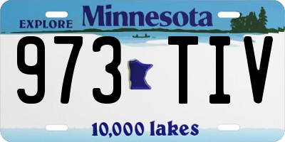 MN license plate 973TIV