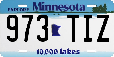 MN license plate 973TIZ
