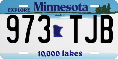 MN license plate 973TJB