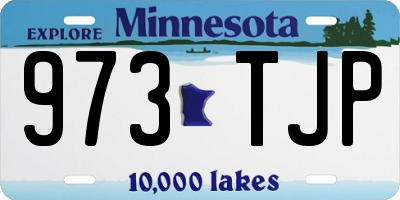MN license plate 973TJP
